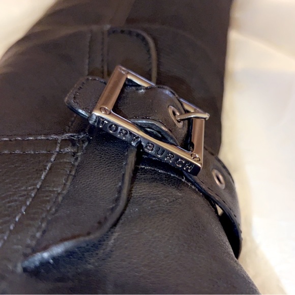 TORY BURCH Tall Black Leather Boot - Picture 15 of 15